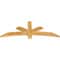 Ekena Millwork Alberta Rough Sawn Timber Gable Bracket, Western Red Cedar, 60"W x 22"H x 2"D x 4"F, 9/12 Pitch GBW060X22X0204ALB00RWR - alternate 4